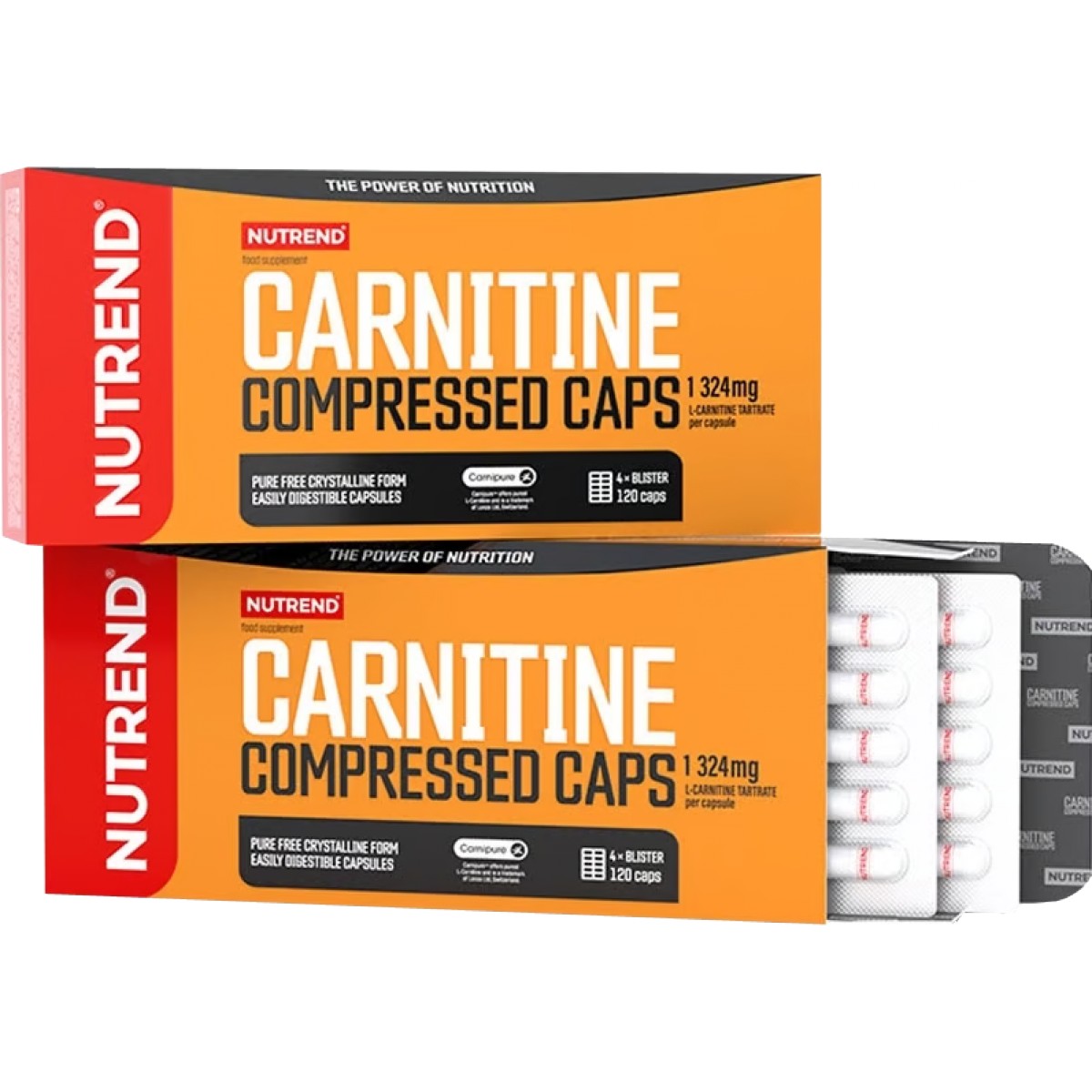 Carnitine Compressed Caps - Nutrend