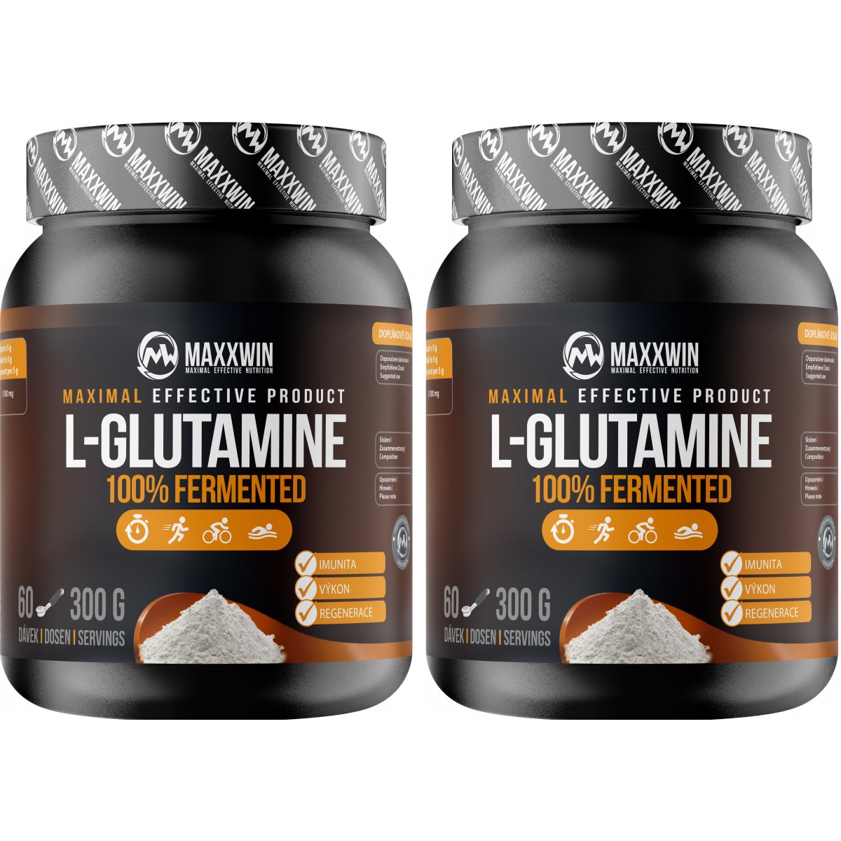 L-Glutamine Pure 100 % Fermented 1+1 - MAXXWIN