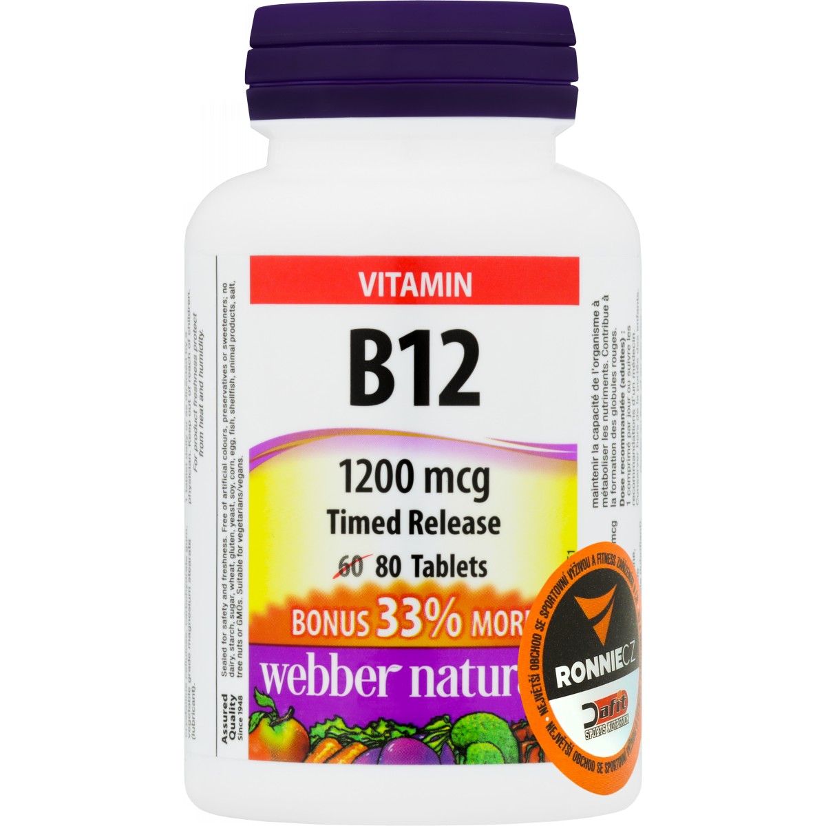 Vitamin B12 1200 mcg - Webber Naturals