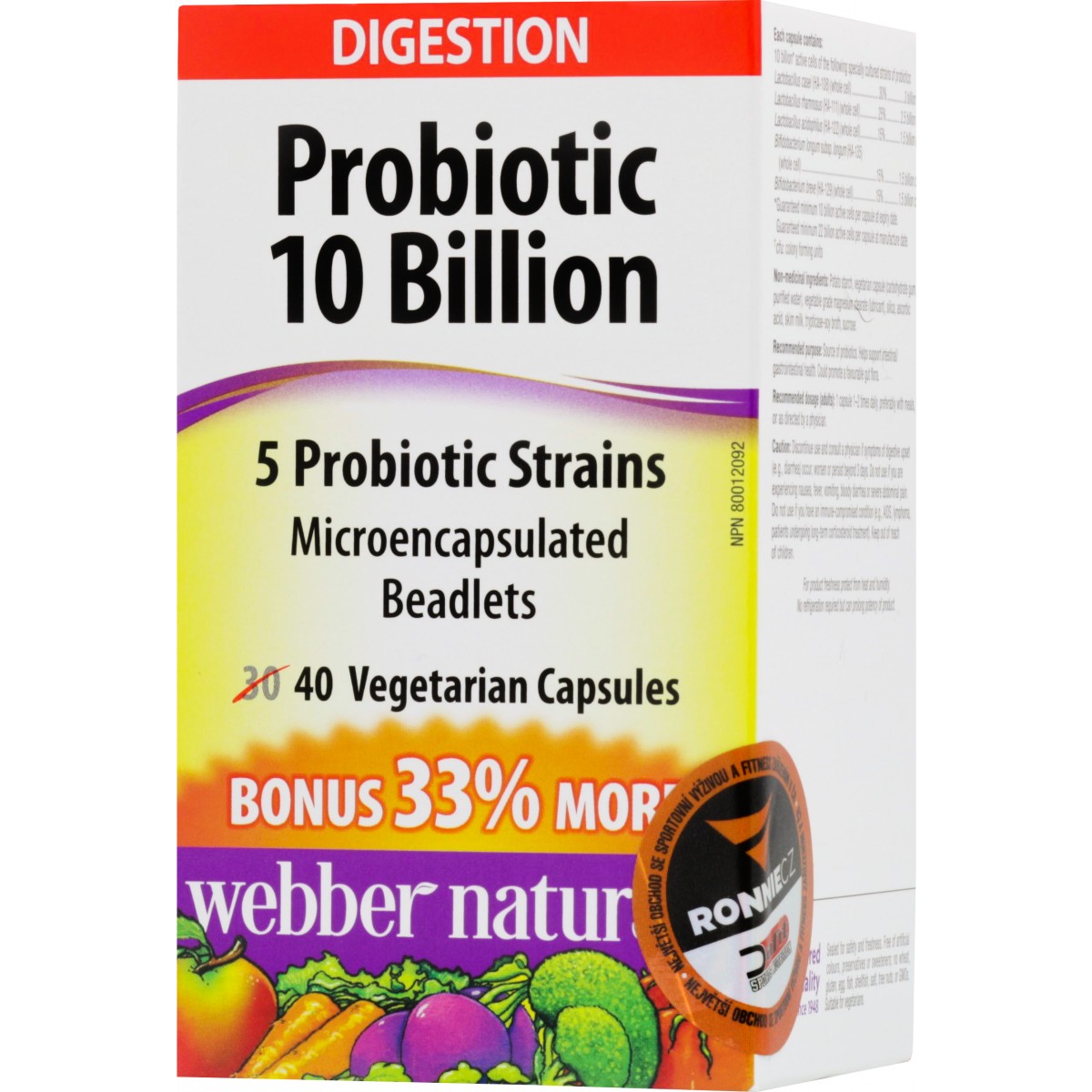 Probiotic 10 Billion - Webber Naturals