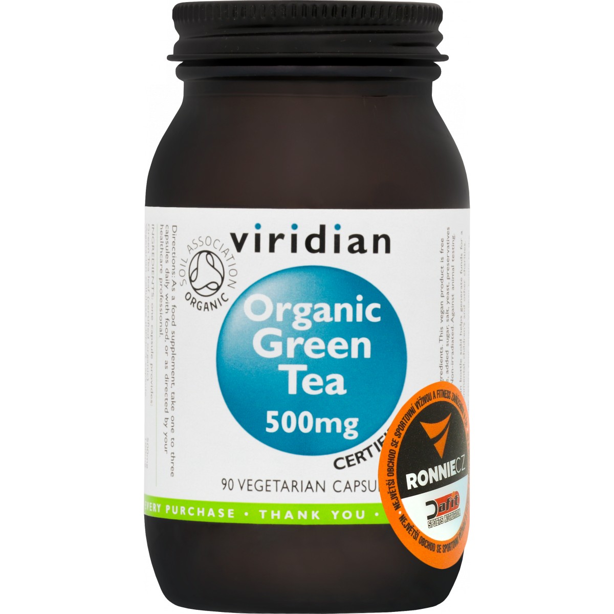 Organic Green Tea 500 mg - Viridian