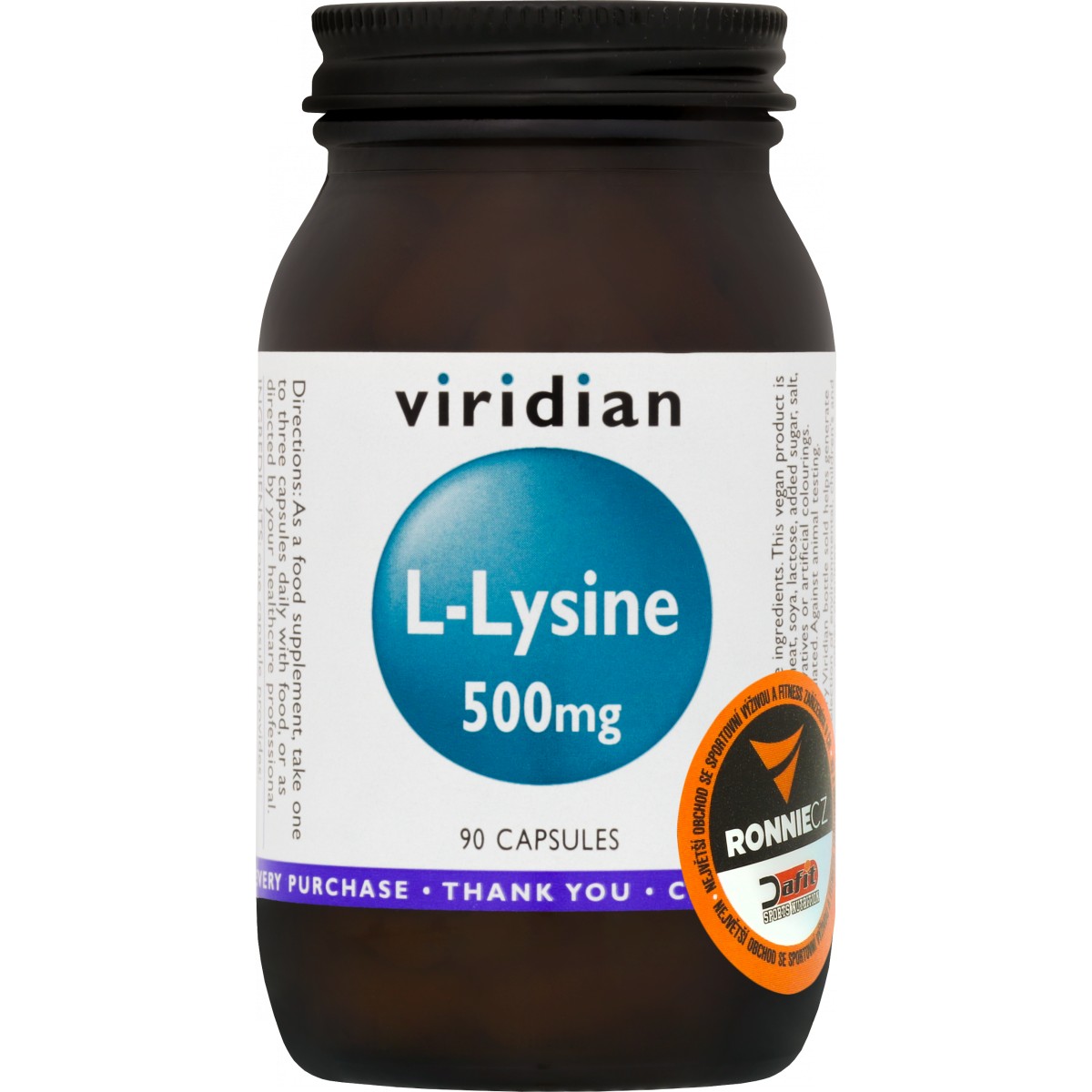 L-Lysine 500 - Viridian