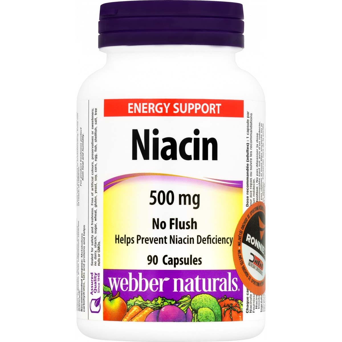 Niacin 500 mg - Webber Naturals