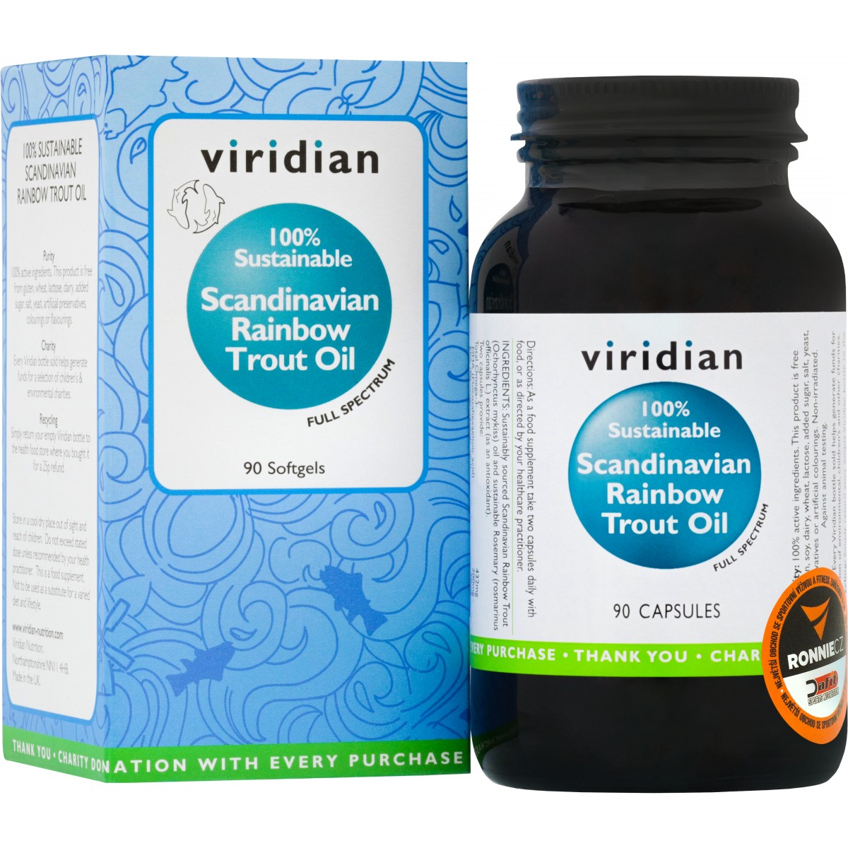 Scandinavian Rainbow Trout Oil - Viridian