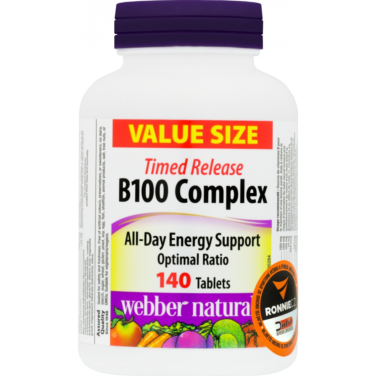 B100 Complex Timed Release - Webber Naturals