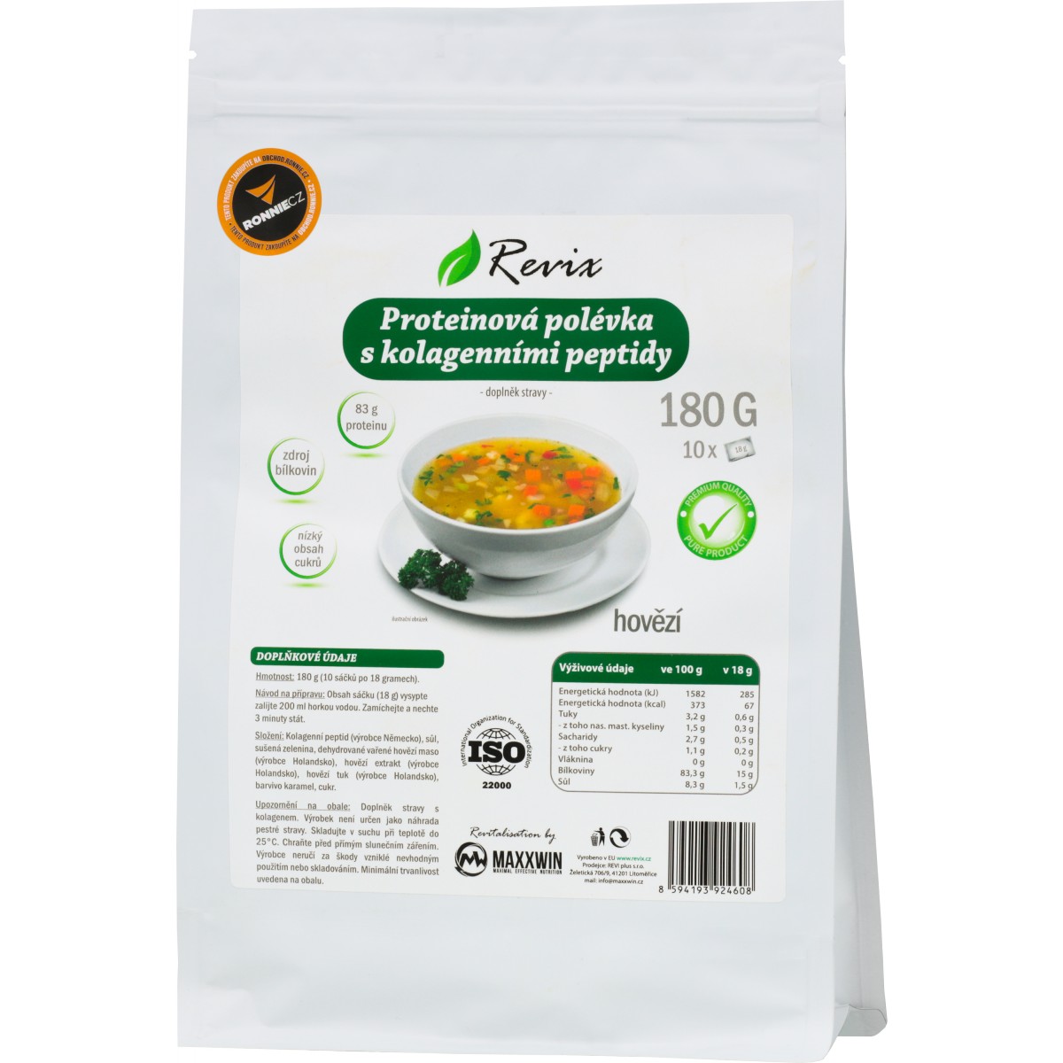 Proteinov� pol�vka s kolagenn�mi peptidy - Revix