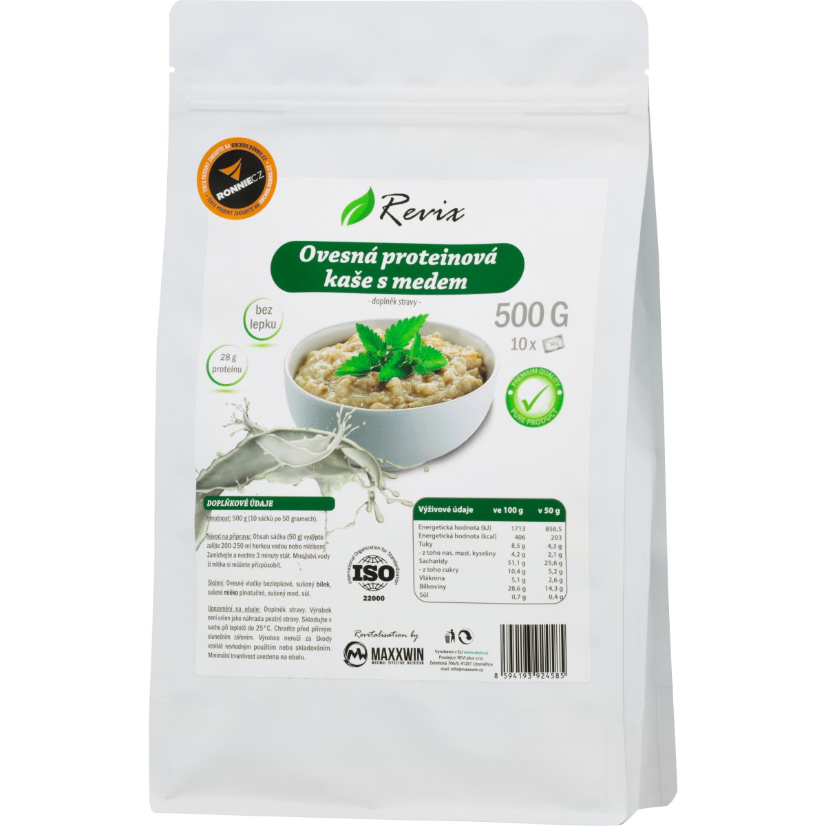 Ovesn� proteinov� ka�e s medem - Revix