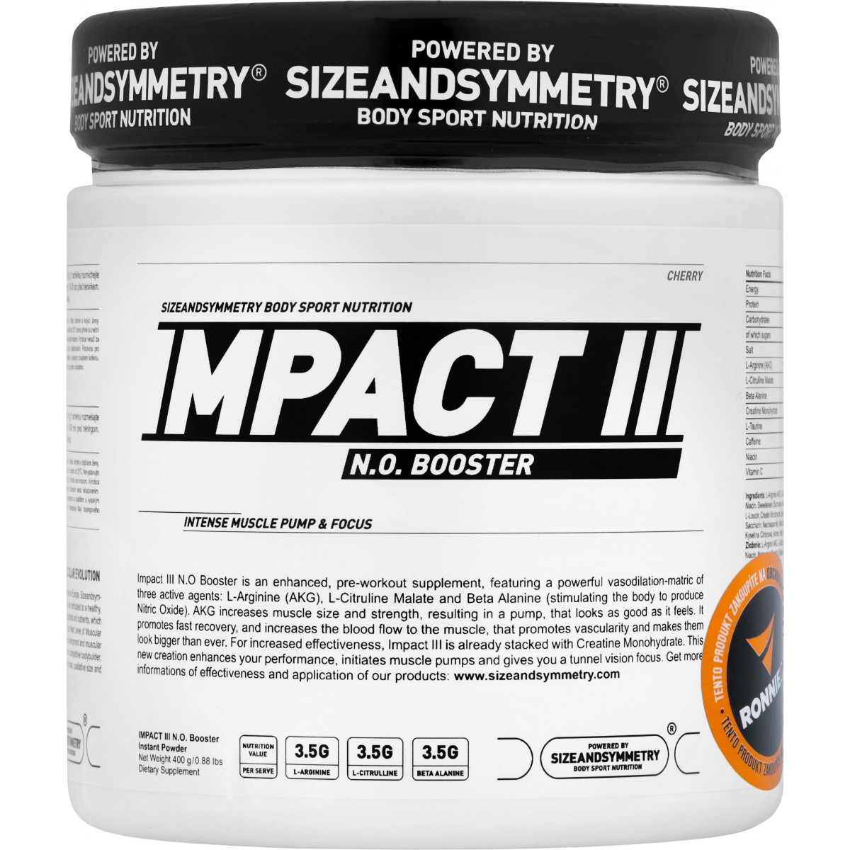 Impact III N.O. Booster - Sizeandsymmetry