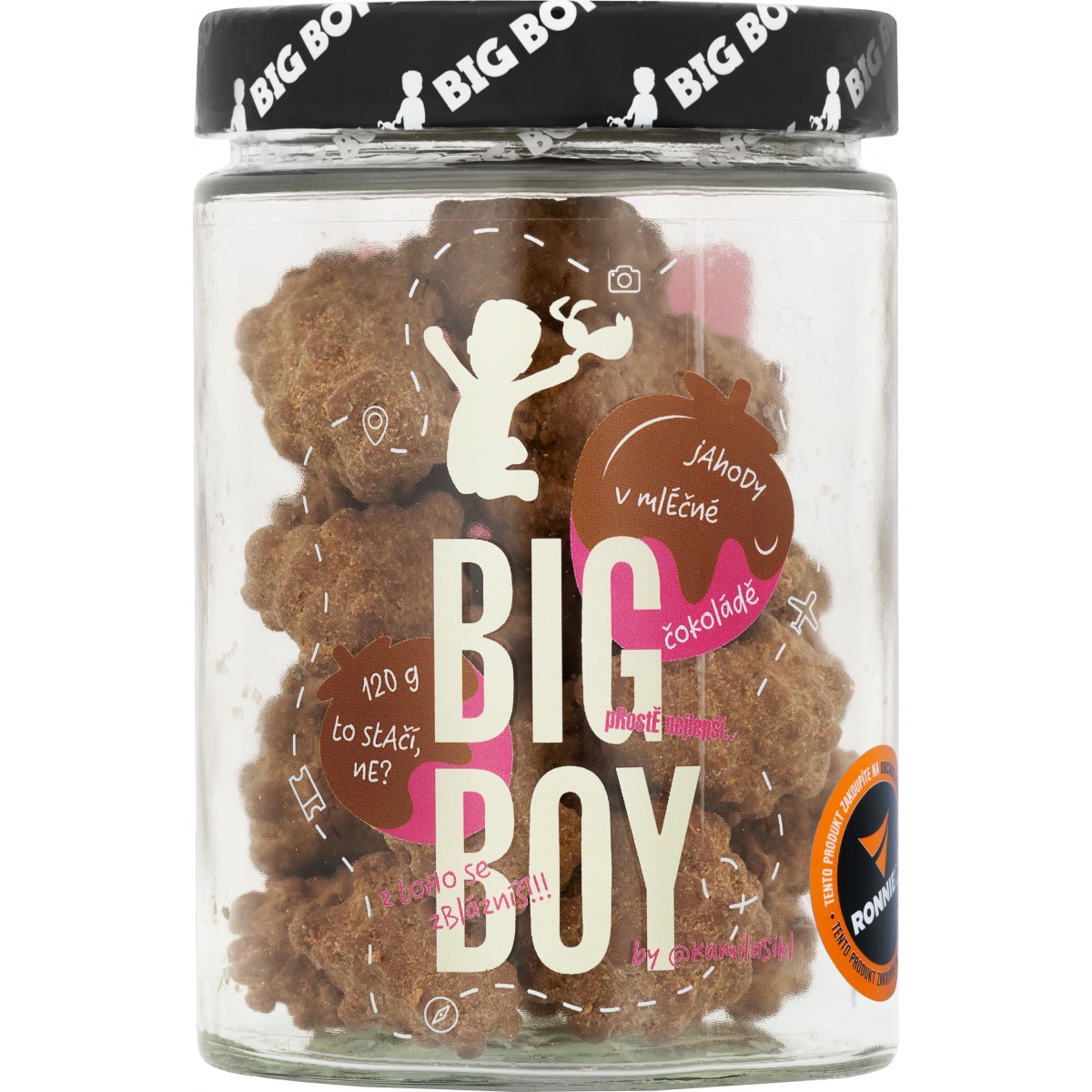 Jahody v ml��n� �okol�d� - Big Boy