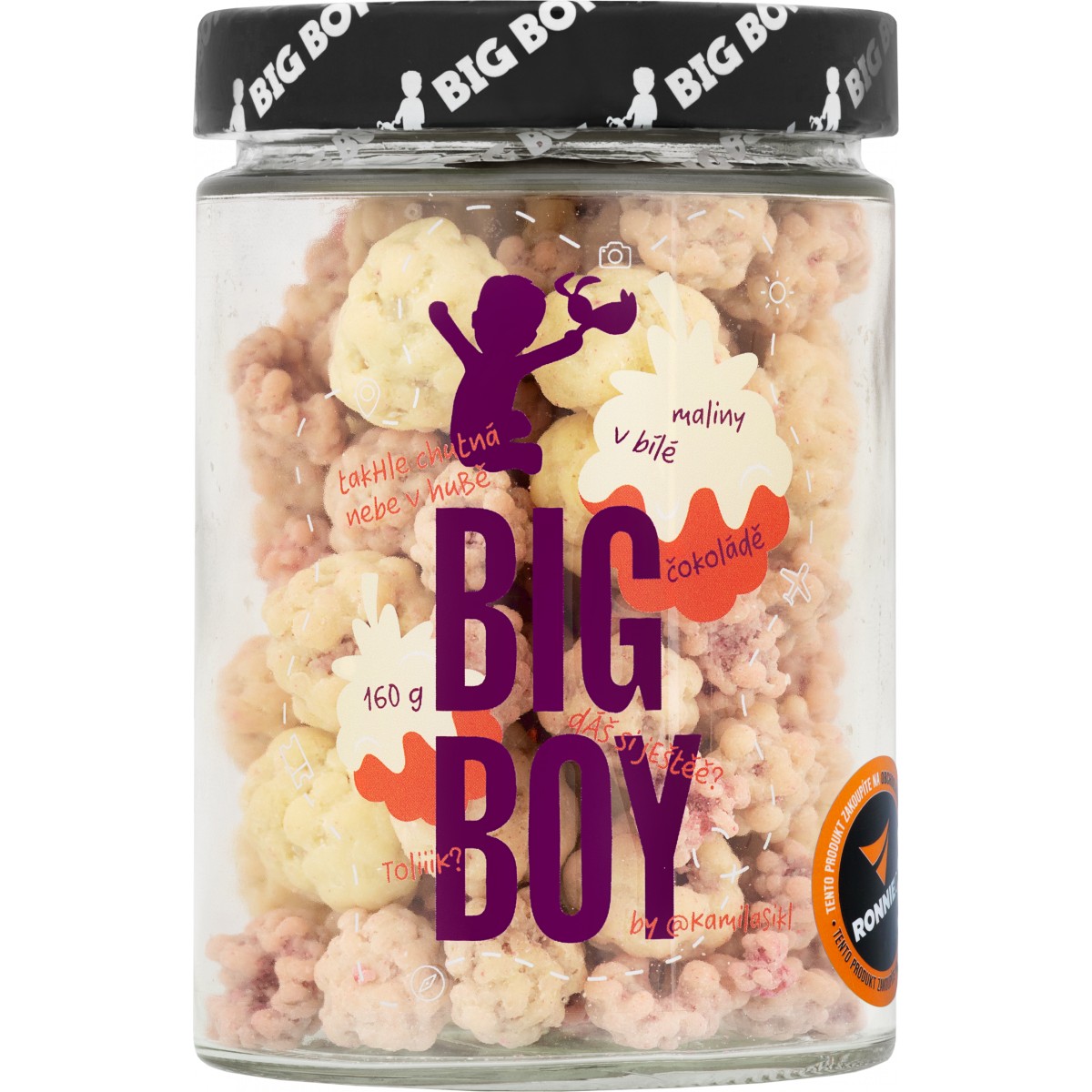 Maliny v b�l� �okol�d� - Big Boy