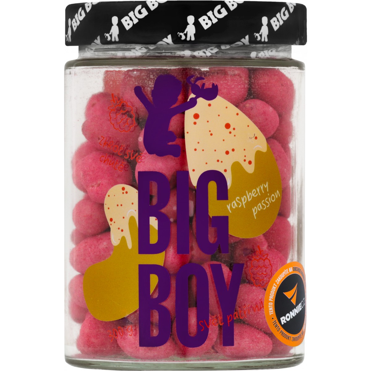 Mandle a ke�u v b�l� �okol�d� Raspberry Passion - Big Boy