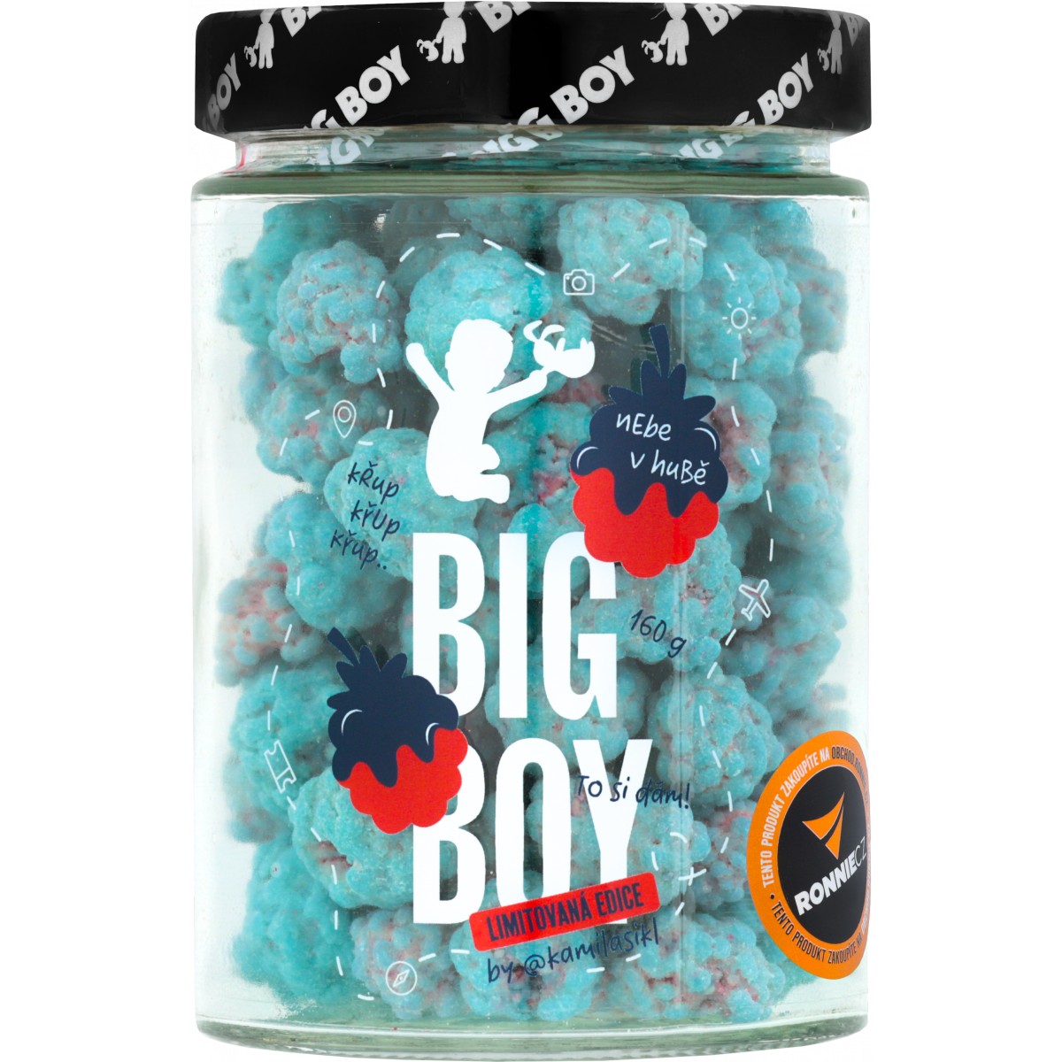 Modr� maliny v b�l� �okol�d� - Big Boy
