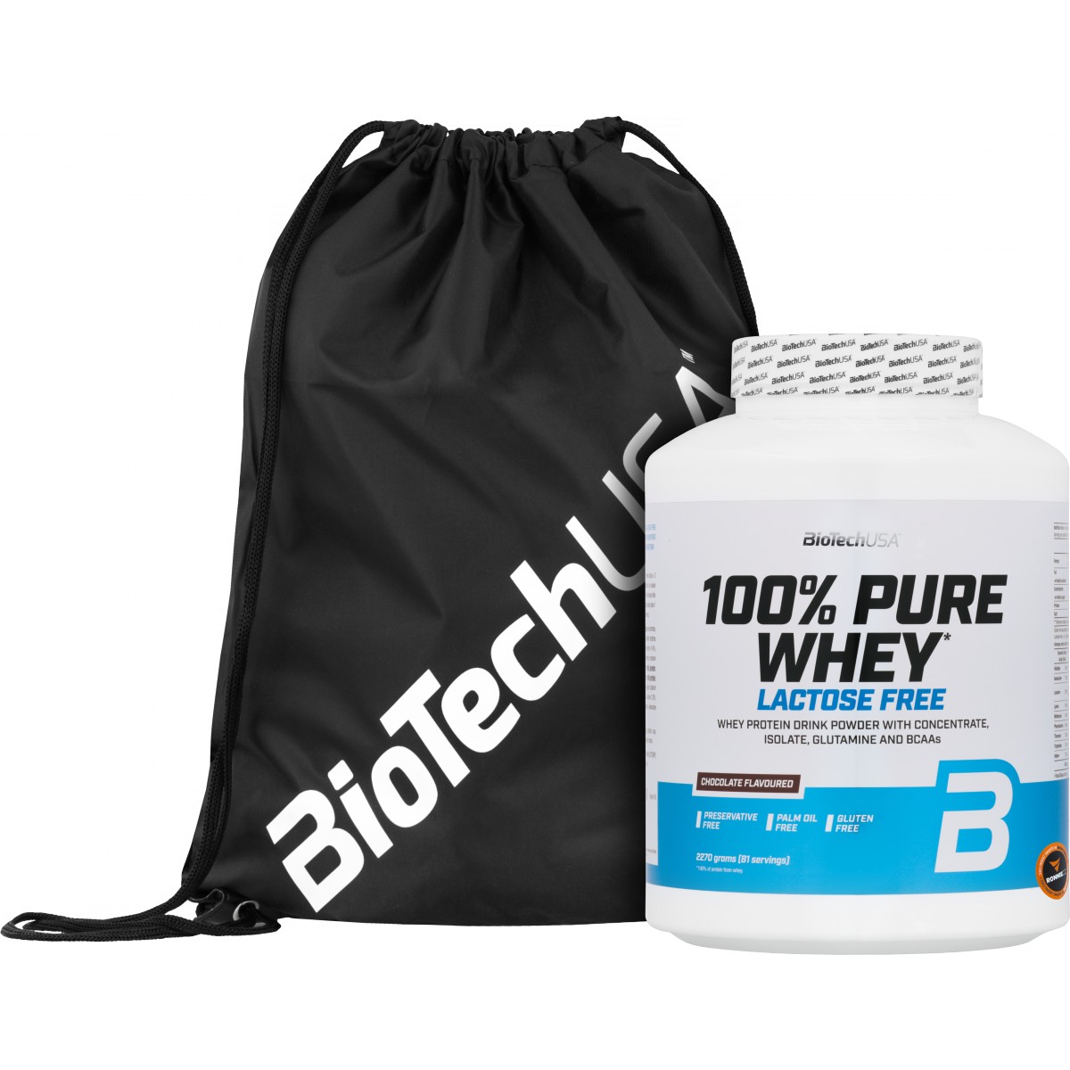 100 % Pure Whey Lactose Free + Fitness Bag Biotech ZDARMA! - BioTech USA