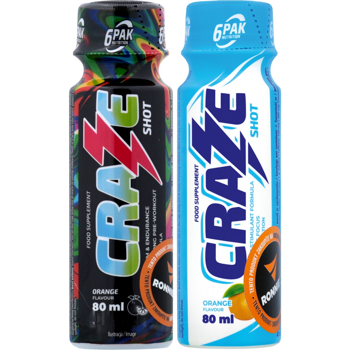 Craze Shot 1+1 ZDARMA! - 6Pak Nutrition