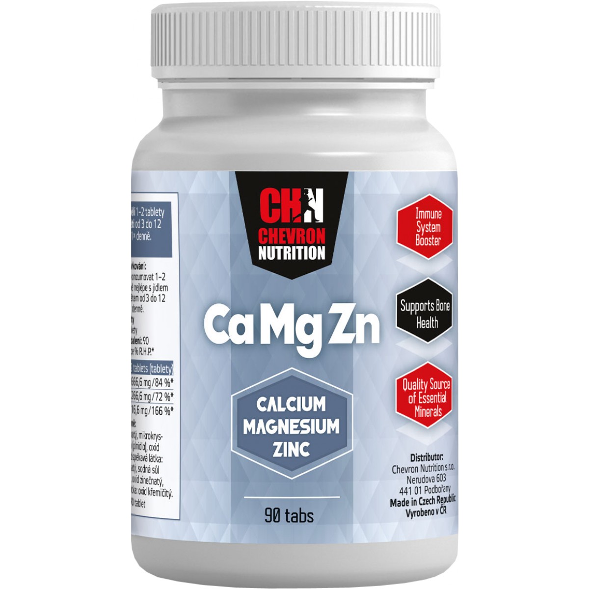 V�pn�k, ho���k, zinek � Ca Mg Zn - Chevron Nutrition