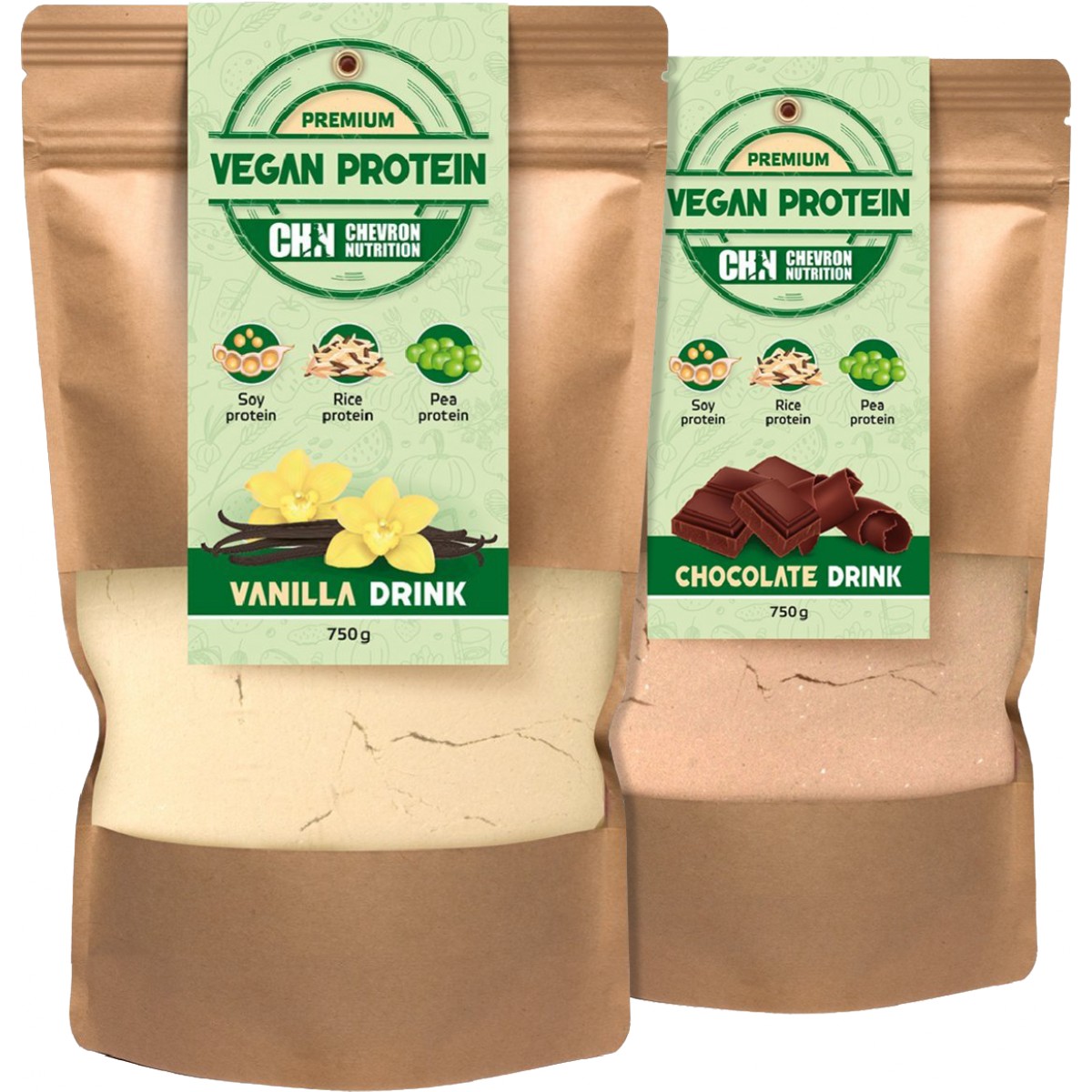Vegan Protein - akce 1+1 - Chevron Nutrition
