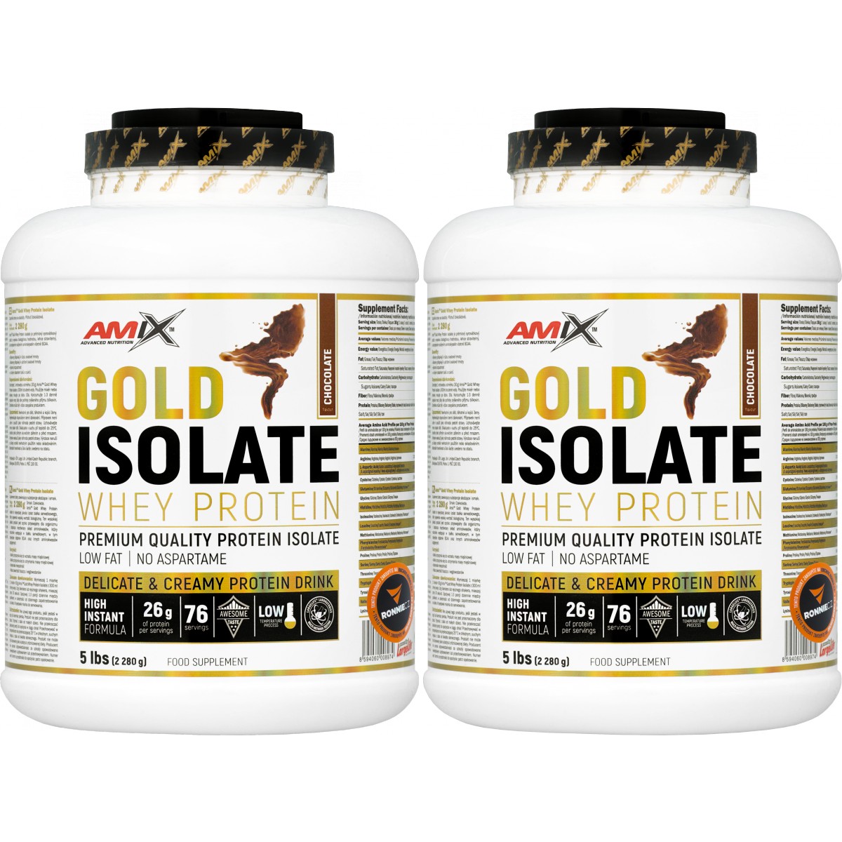 Gold Isolate Whey Protein - akce 1+1 - Amix