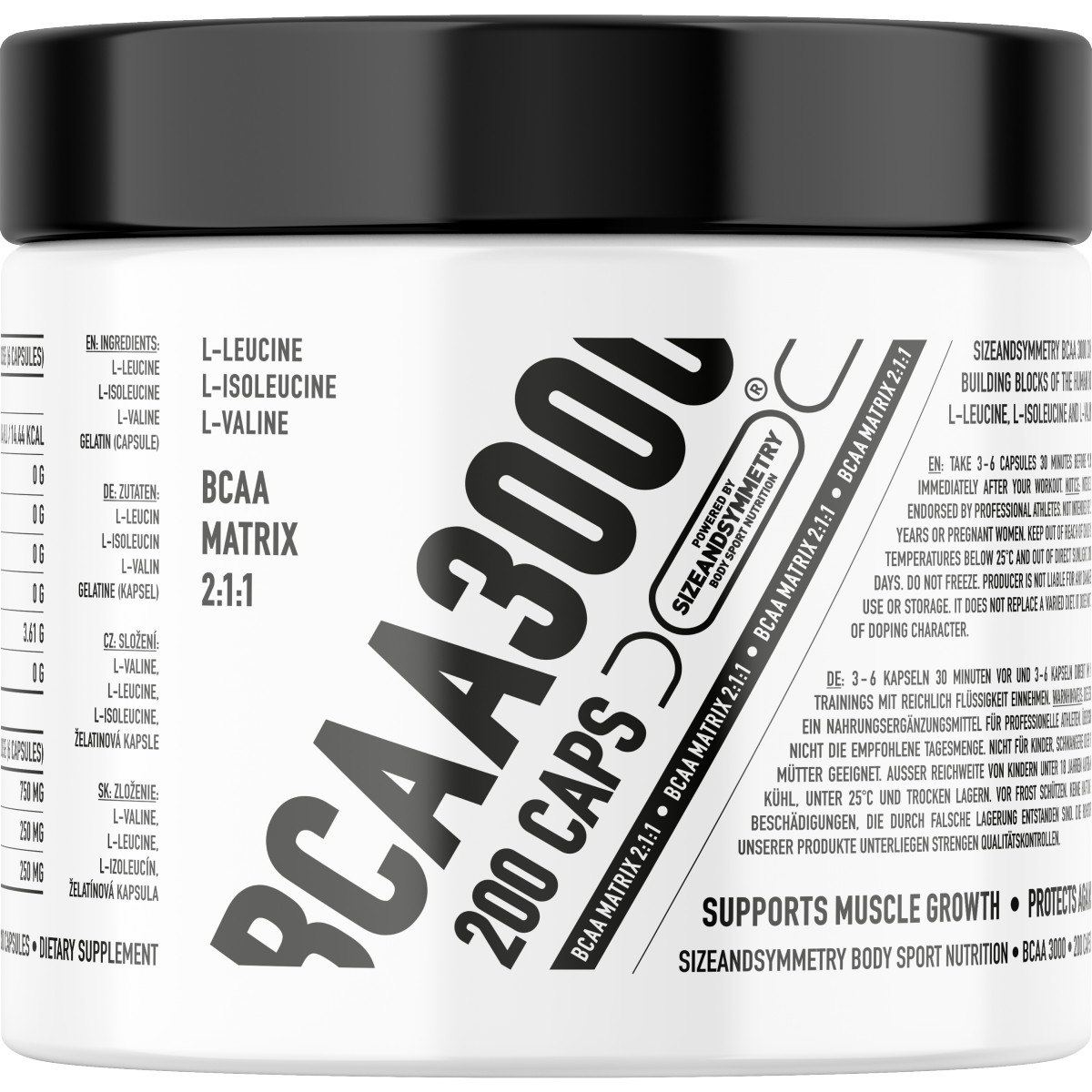 BCAA 3000 - Sizeandsymmetry