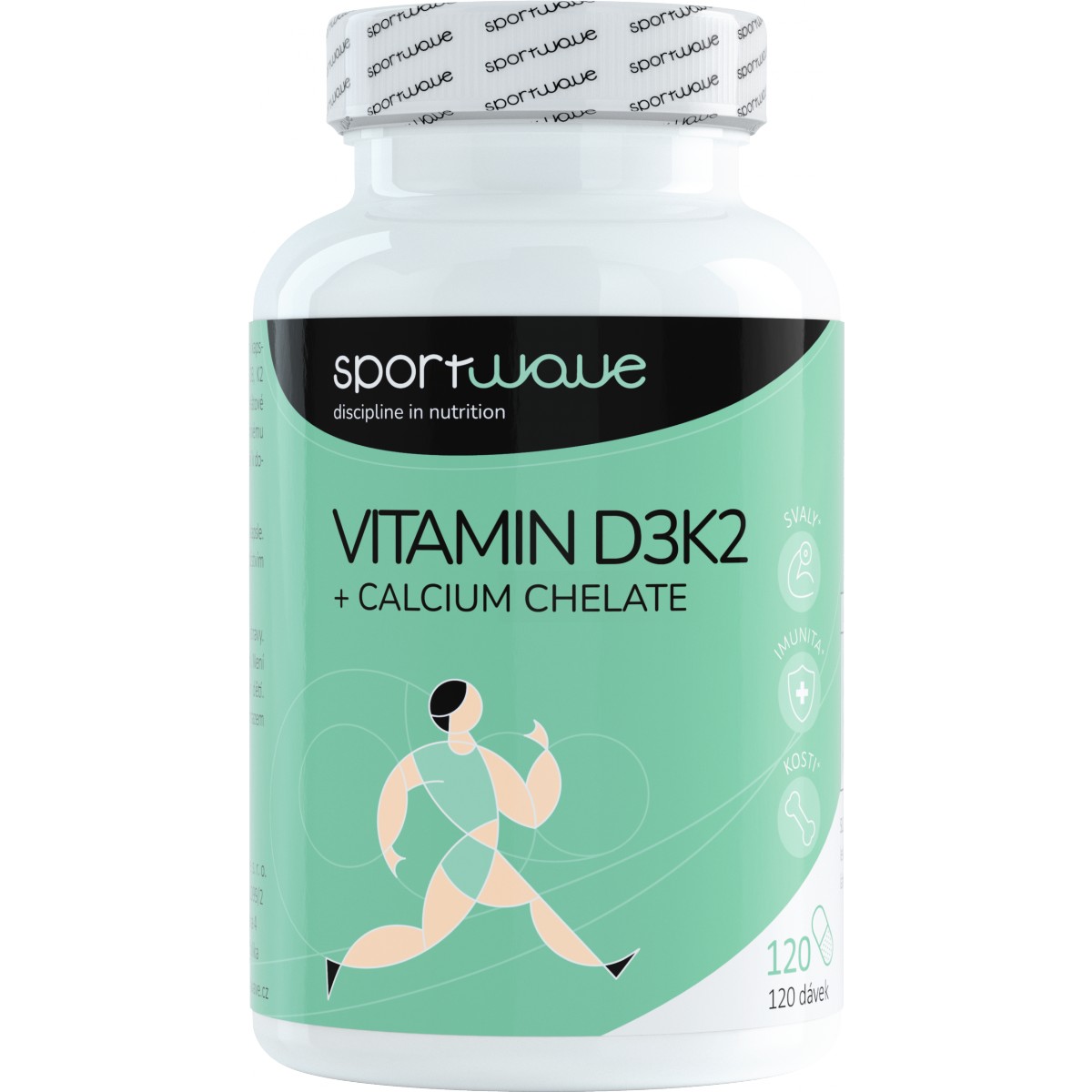 Vitamin D3K2 + Calcium Chelate - SportWave