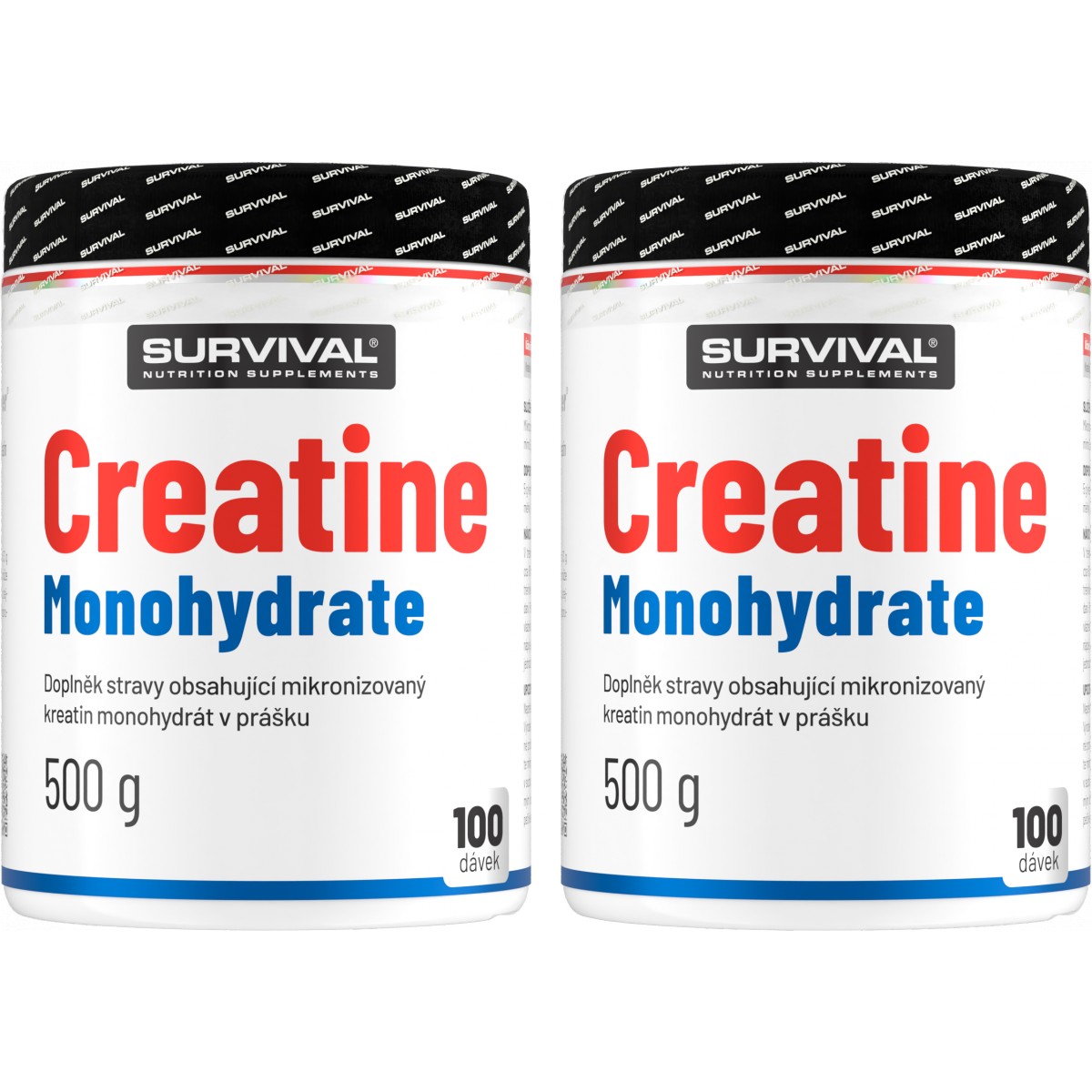 Creatine Monohydrate - akce 500 g + 500 g - Survival