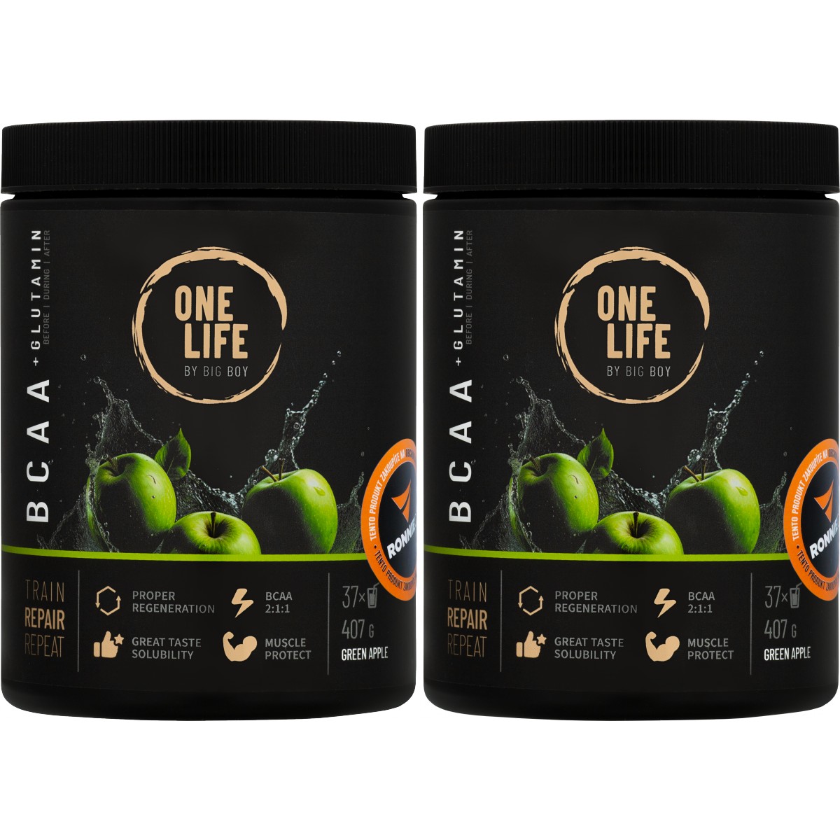 BCAA + Glutamin - akce 1+1 - One Life by Big Boy