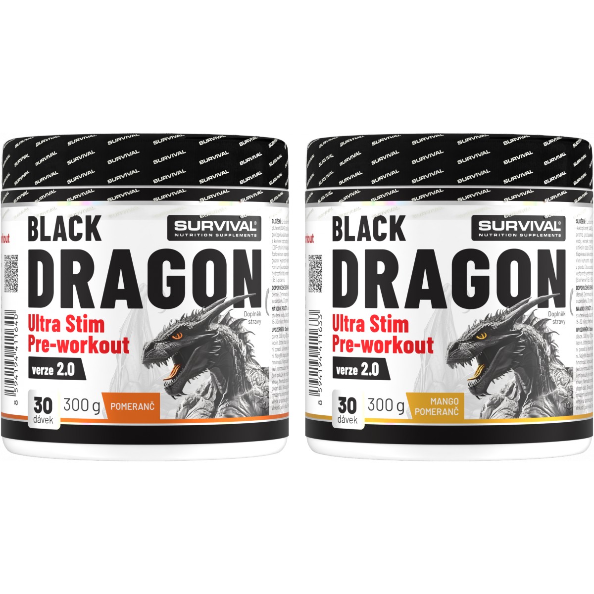Black Dragon Ultra Stim Pre-workout - akce 1+1 - Survival
