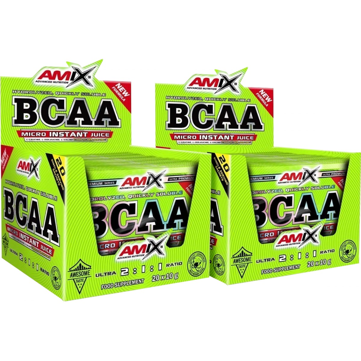 BCAA Micro Instant Juice - akce 1+1 ZDARMA! - Amix