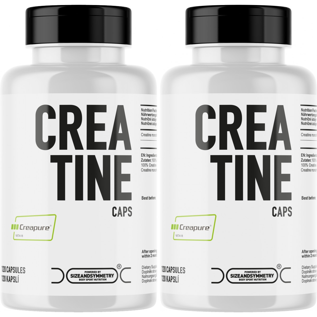 Creatine Caps Creapure� - akce 1+1 - Sizeandsymmetry