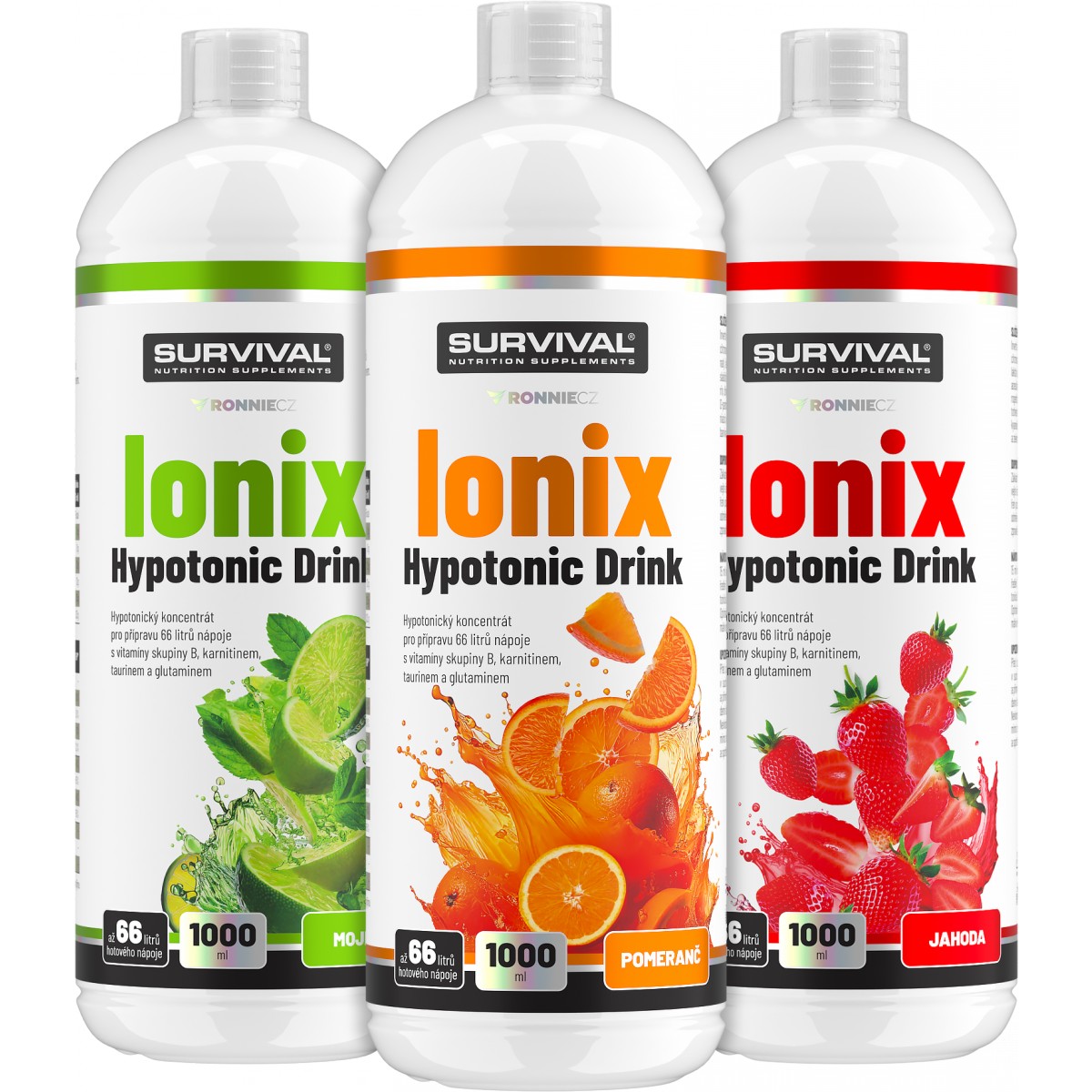 Elektrolyty � Ionix Hypotonic Drink - akce 2+1 ZDARMA! - Survival