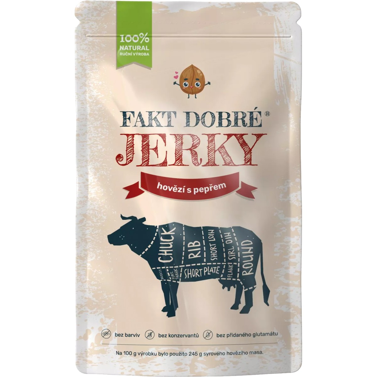 Su�en� maso Jerky hov�z� s pep�em - Lionlab