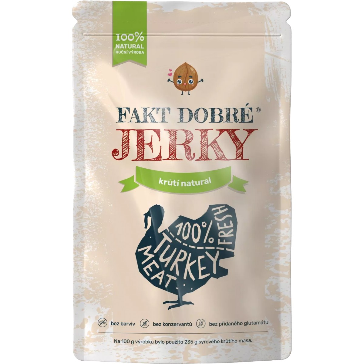 Su�en� maso Jerky kr�t� natural - Lionlab