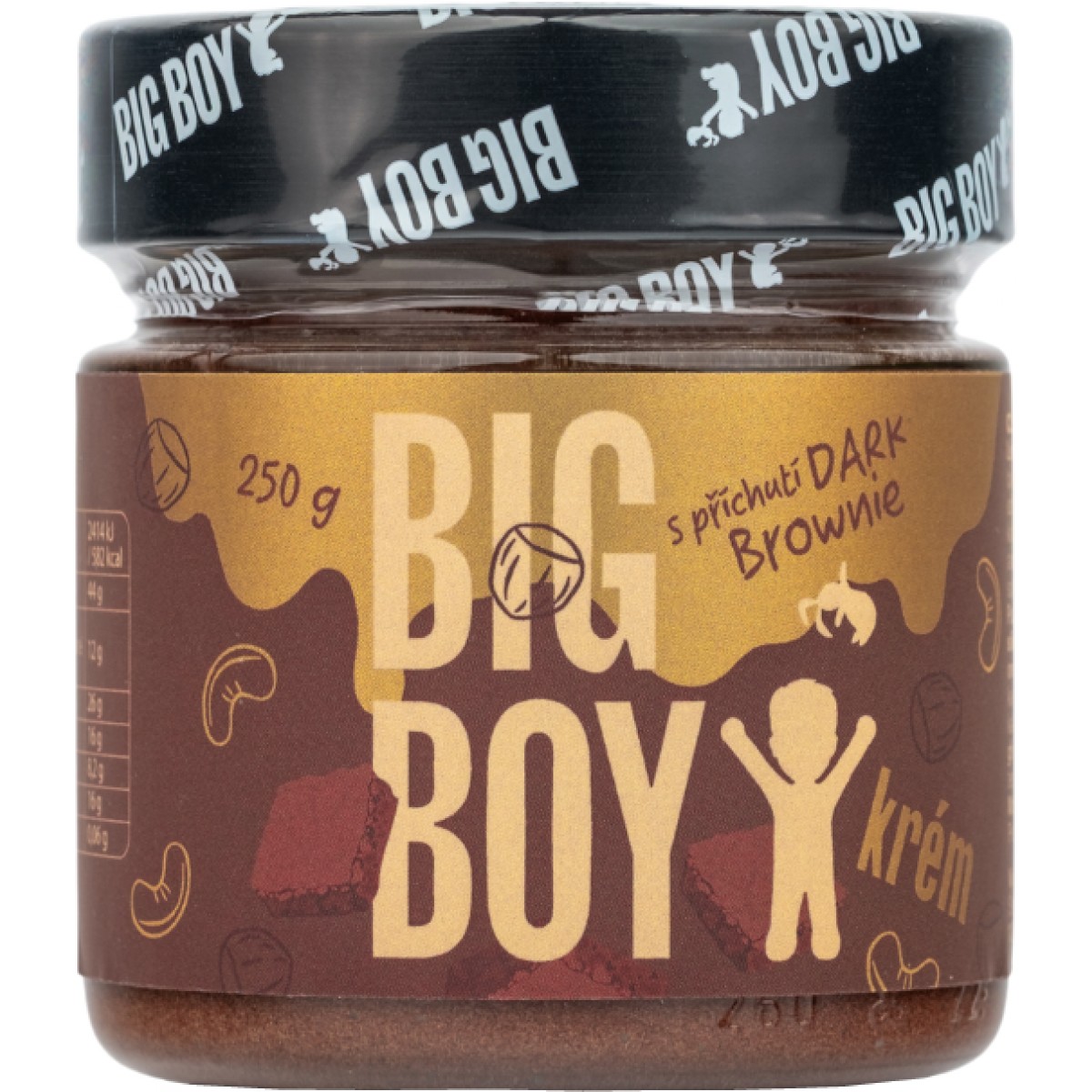 L�skoo�echov� a ke�u kr�m Dark Brownie - Big Boy