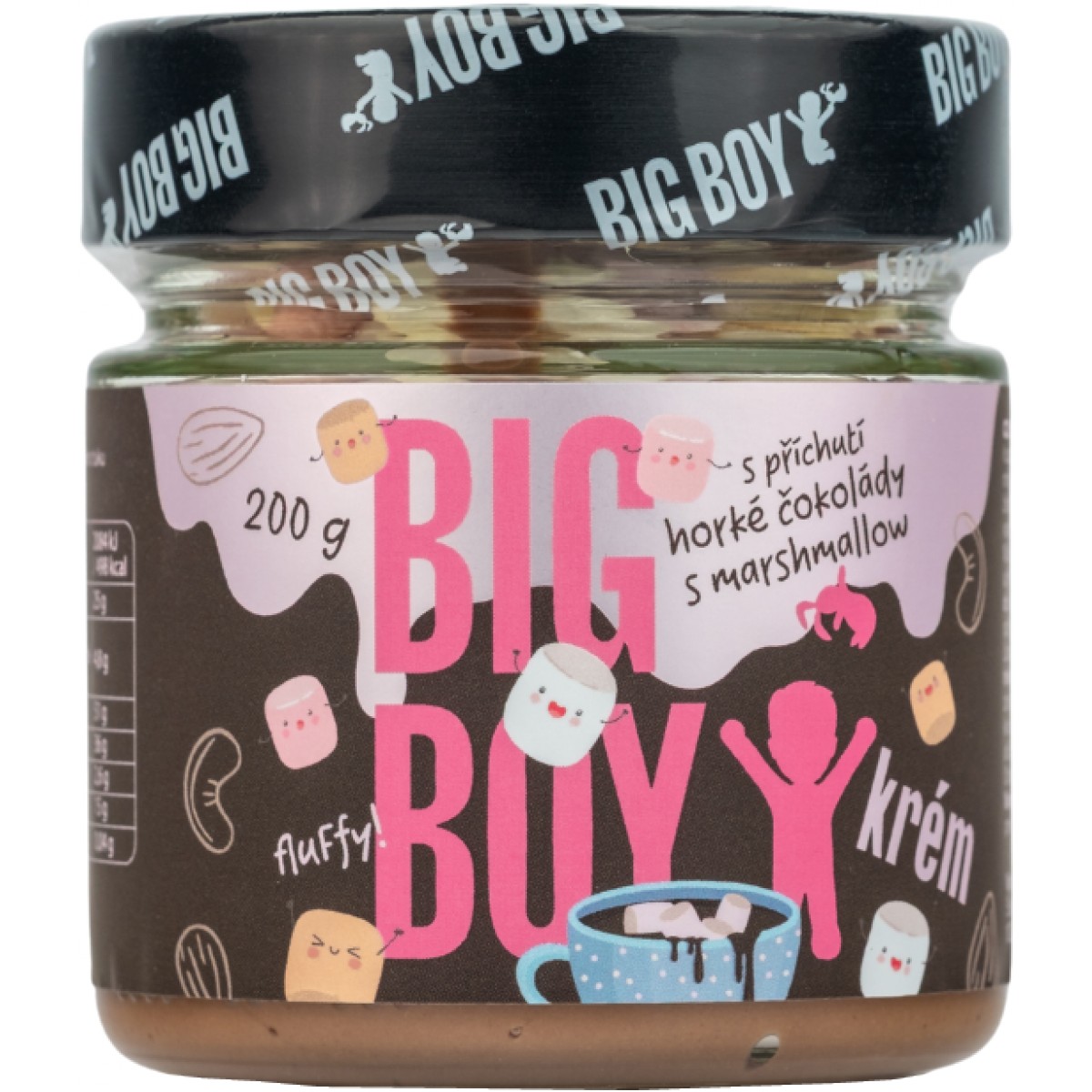 Mandlovoke�u kr�m s p��chut� hork� �okol�dy s marshmallow - Big Boy
