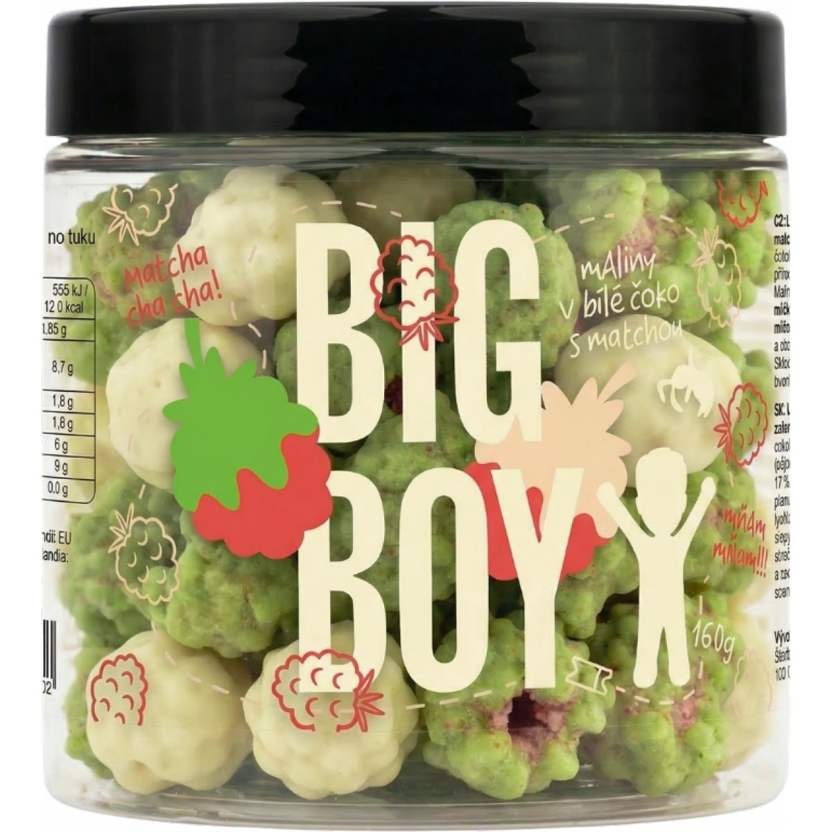 Maliny v b�l� �okol�d� s matchou - Big Boy