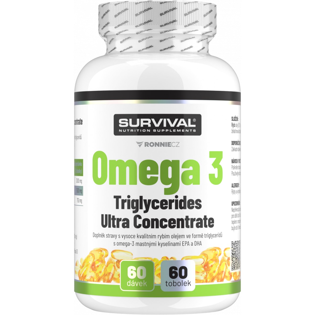 Omega 3 Triglycerides Ultra Concentrate - Survival