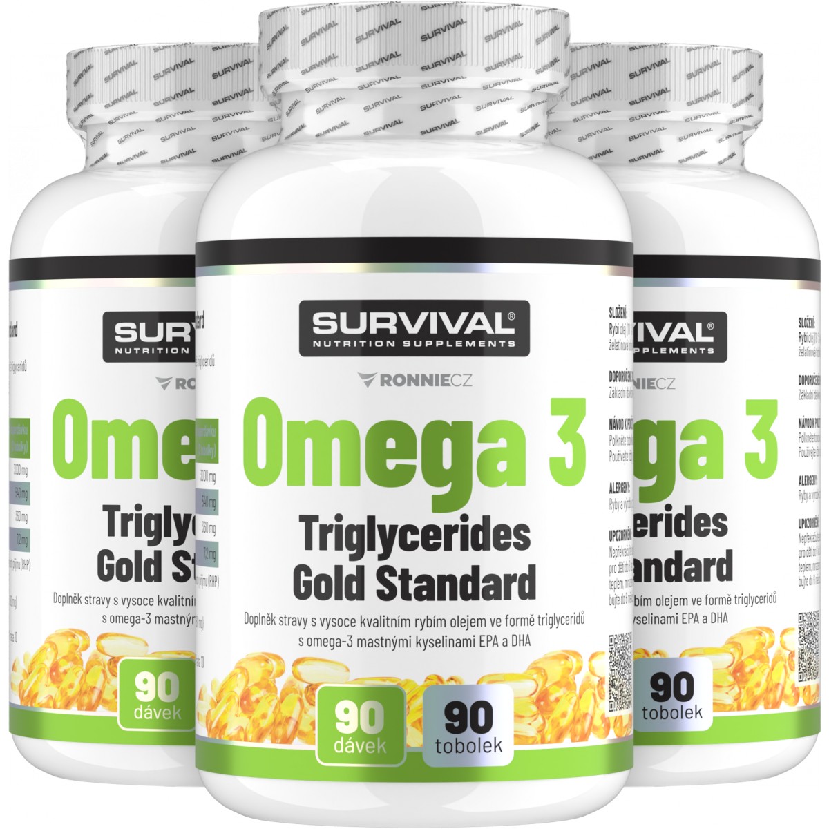 Omega 3 Triglycerides Gold Standard - akce 2+1 ZDARMA! - Survival