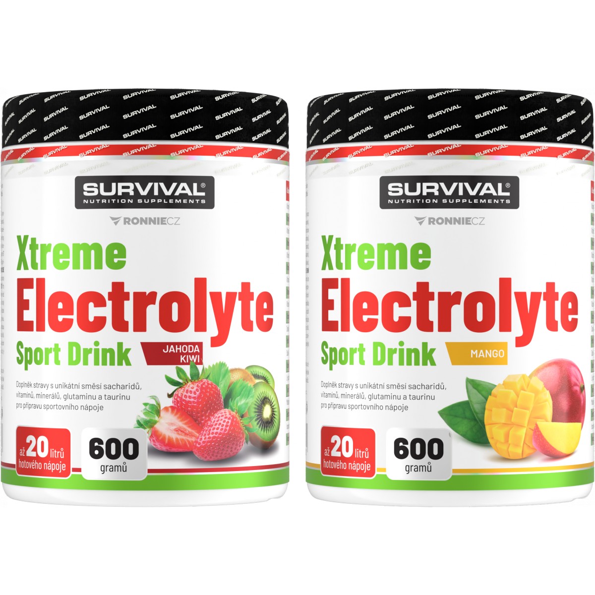 Xtreme Electrolyte Sport Drink - akce 600 g + 600 g - Survival