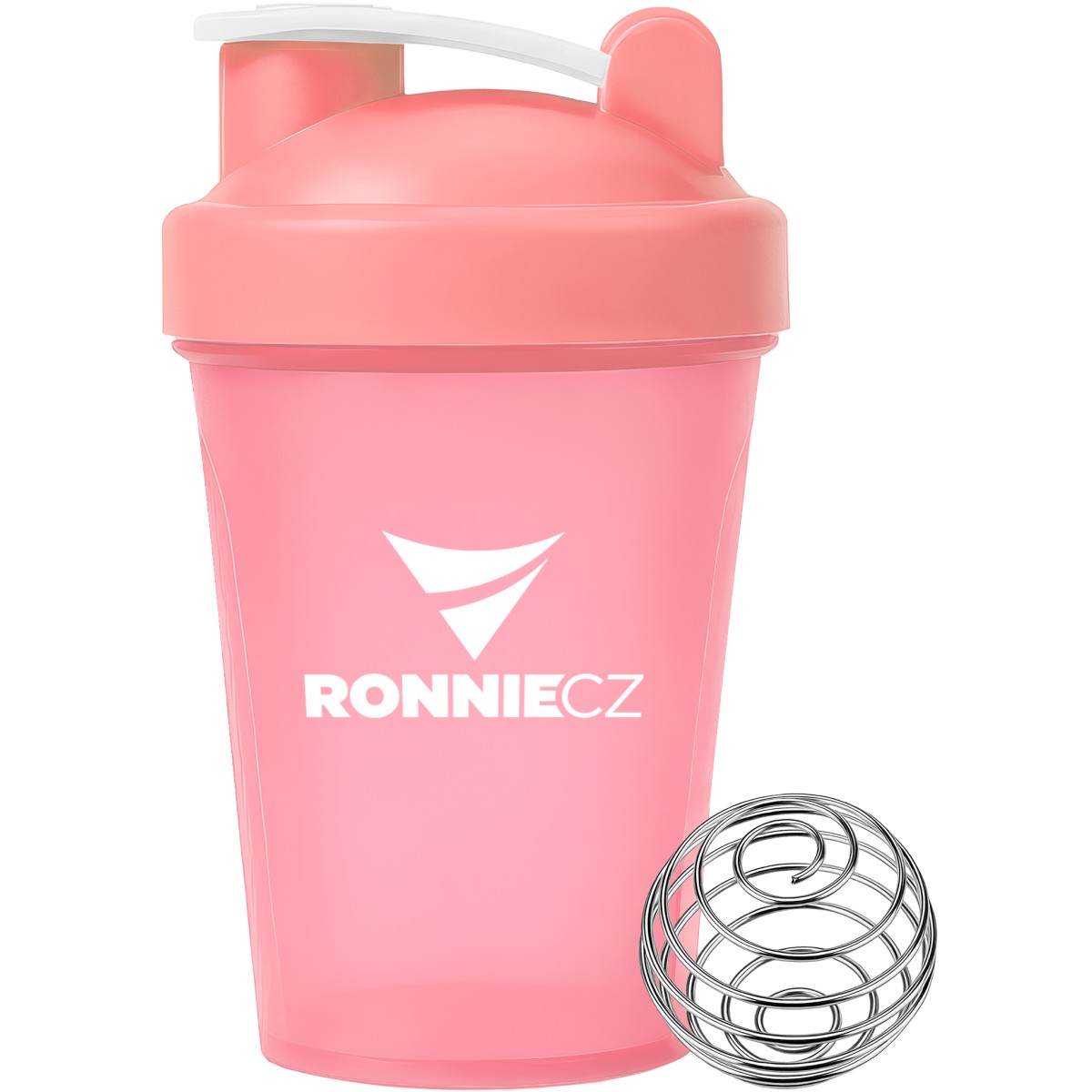 �ejkr Ronnie.cz s m�chac� pru�inkou - 400 ml (r��ov�) - Ronnie.cz