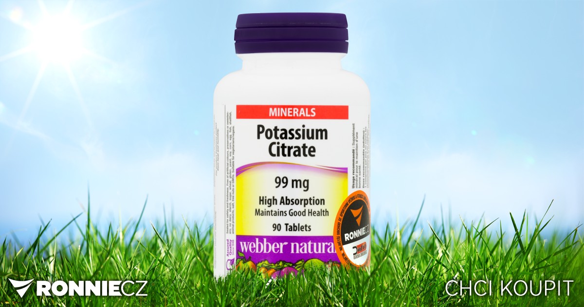 Potassium Citrate (draslík), ber Naturals Ronnie.cz