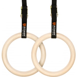 Power System gymnastick� kruhy Gymnastic Wooden Rings (Power System)