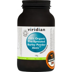 100 % Organic Pre-Sprouted Barley Powder Aktiv (Viridian)