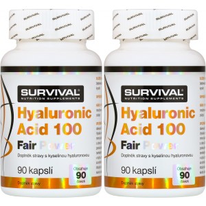 Hyaluronic Acid 100 (kyselina hyaluronov�) - akce 1+1 ZDARMA! (Survival)