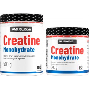 Creatine Monohydrate - akce 500 g + 300 g ZDARMA! - Survival