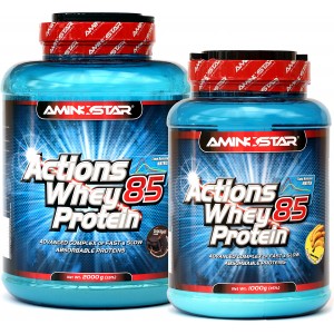 Actions Whey Protein 85 - akce 2000 g + 1000 g ZDARMA! (Aminostar)