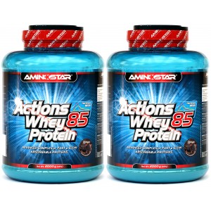Actions Whey Protein 85 - akce 2000 g + 2000 g (Aminostar)