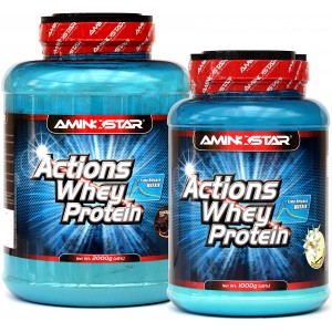 Actions Whey Protein 65 - akce 2000 g + 1000 g ZDARMA! (Aminostar)