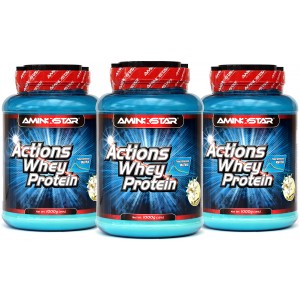 Actions Whey Protein 65 (1000 g) - akce 2+1 ZDARMA! (Aminostar)