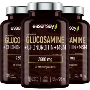 Essensey Glucosamine + Chondroitin + MSM - akce 2+1 (Trec)