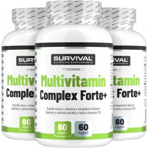 Multivitamin Complex Forte - akce 2+1 ZDARMA! - Survival