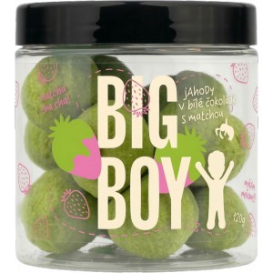 Jahody v b�l� �okol�d� s matchou - Big Boy